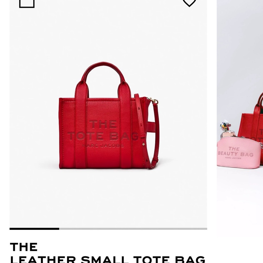 Marc Jacobs Red Crossbody Bag with Adjustable Strap